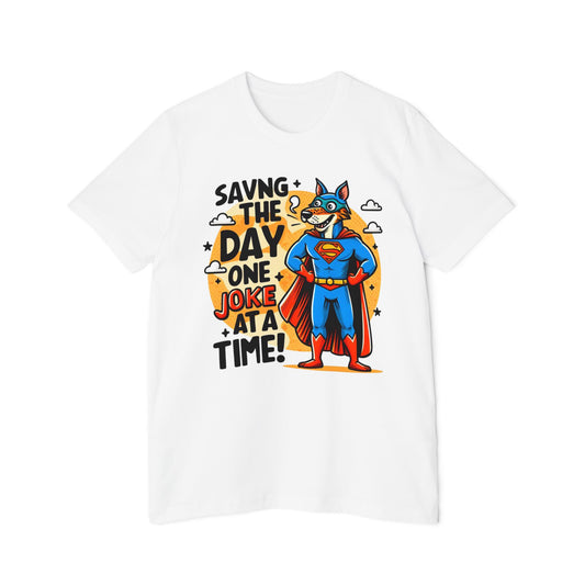 Funny Superhero Dog Jersey Men's T-Shirt – Stylish Dog Lover Tee