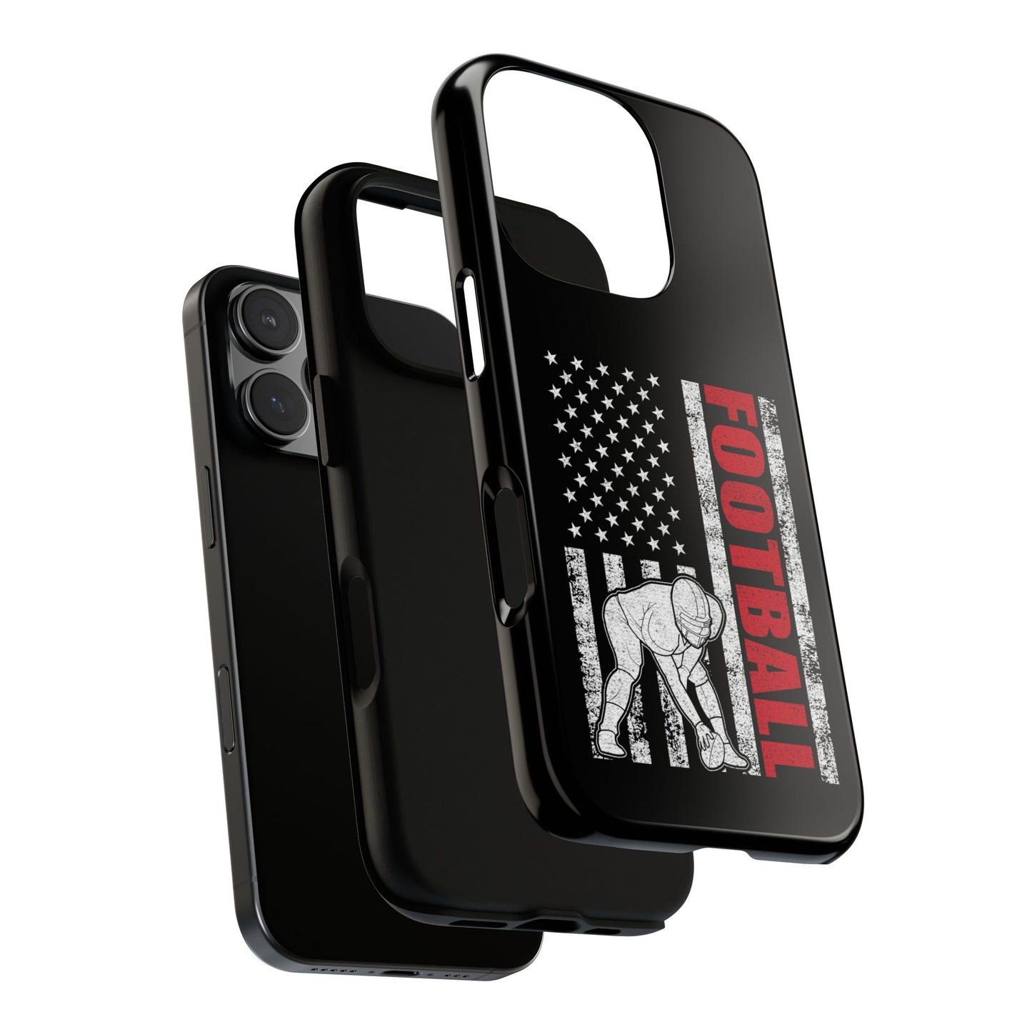 Football American Flag Phone Case - Tough Cases for Fans
