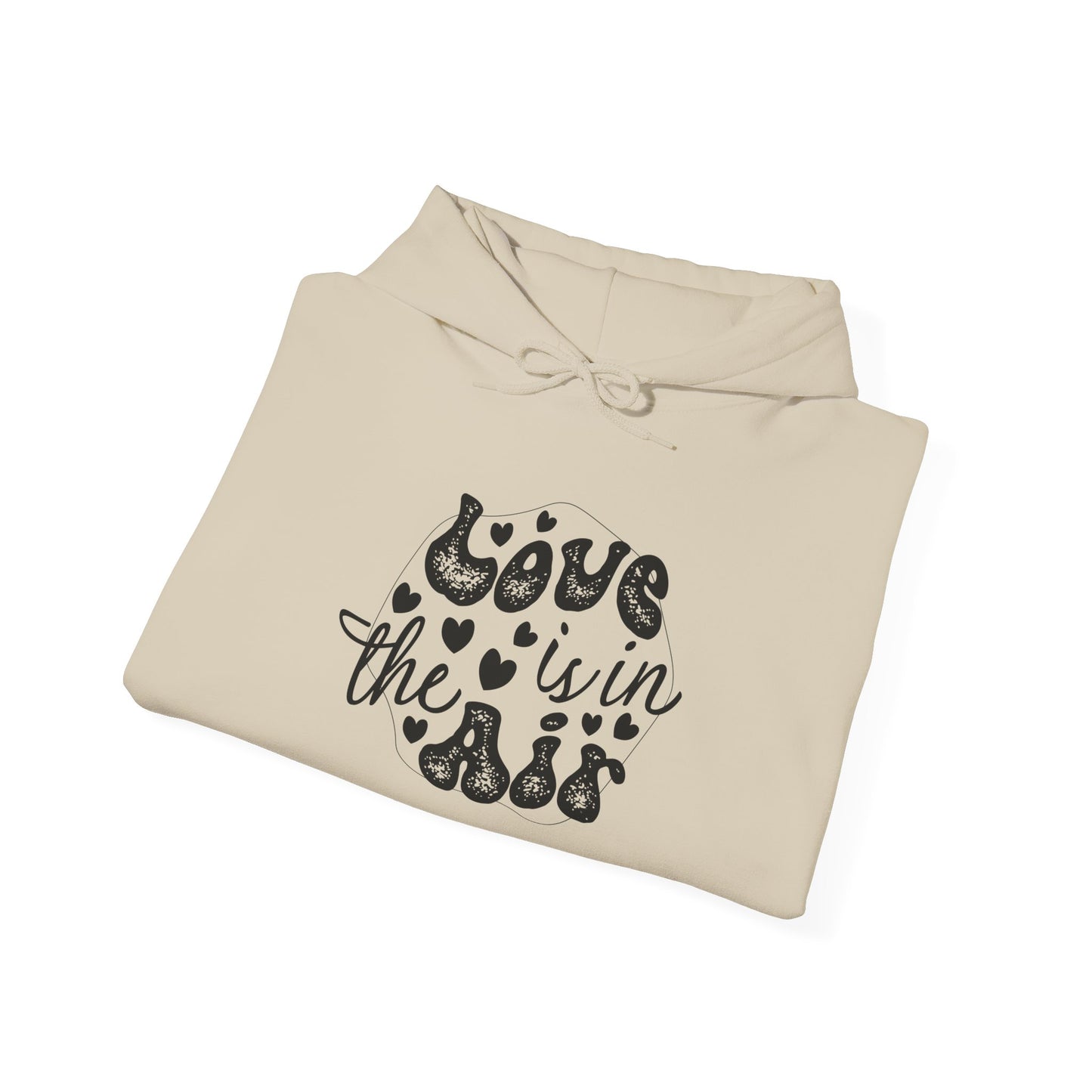 Unisex Love is in the Air Hoodie - Cozy Moments, Valentine's Day, Gift for Loves