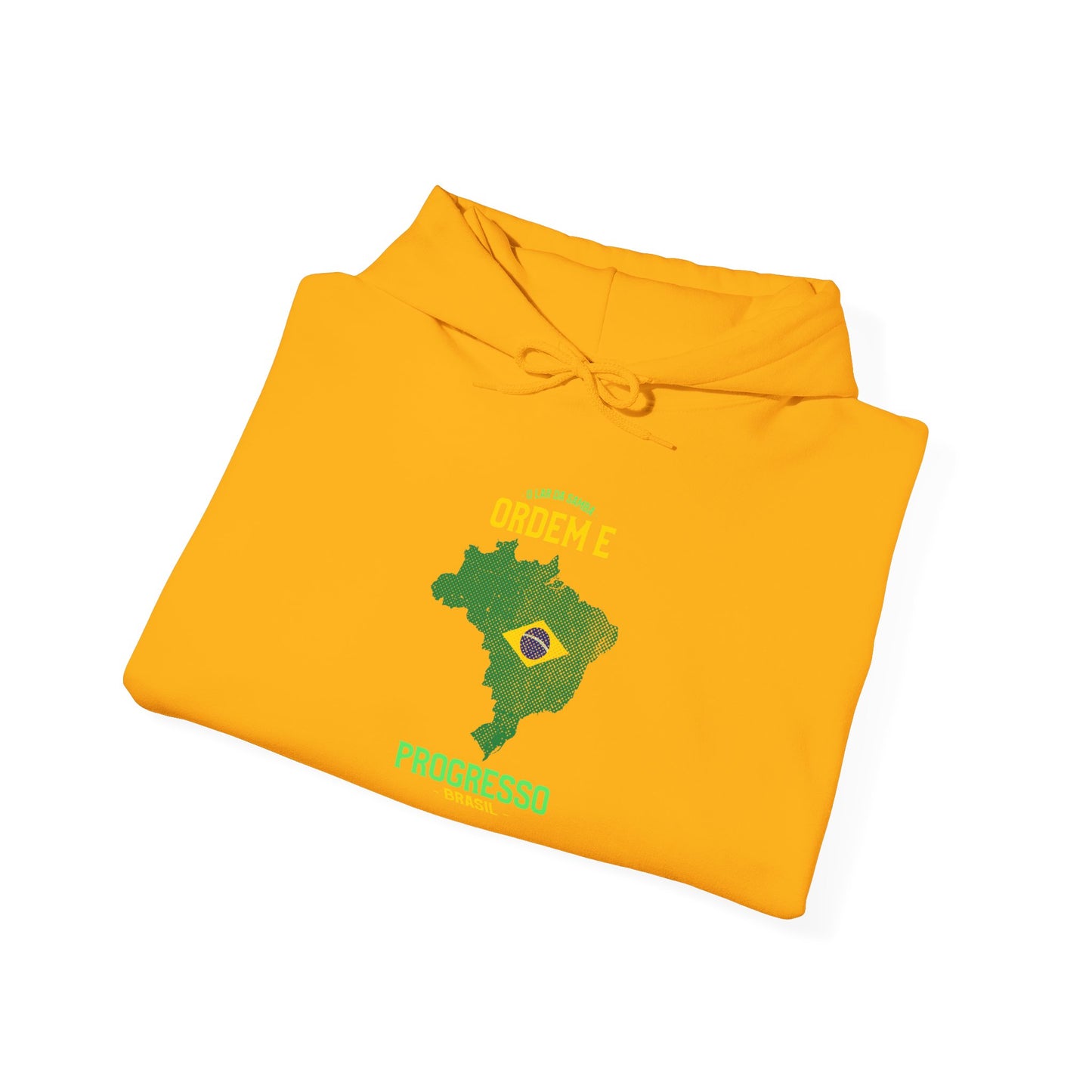 Unisex Hooded Sweatshirt Brazil Inspired 'Ordem e Progresso'