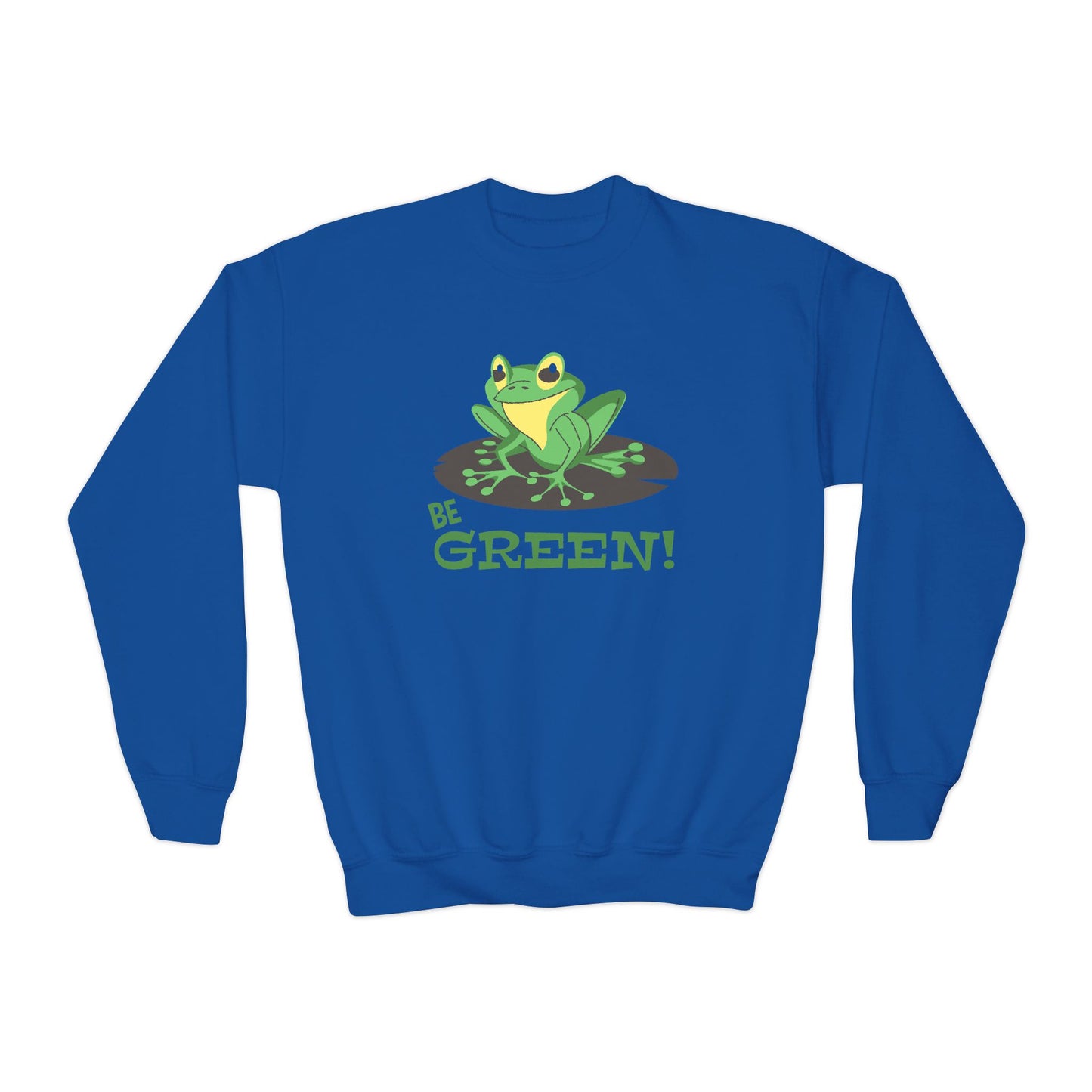 Cute Frog Graphic Youth Sweatshirt For Boys