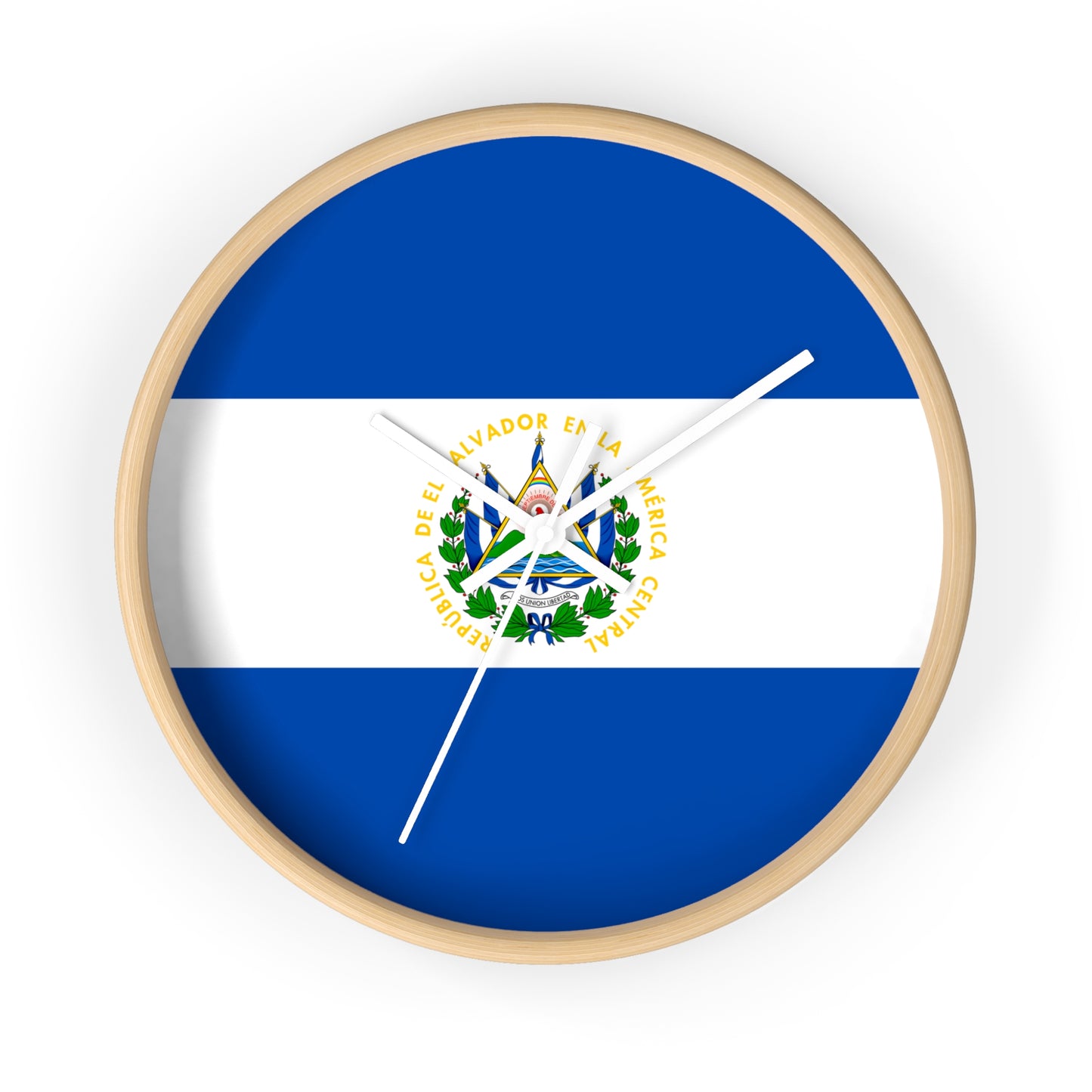 El Salvador Flag Wall Clock - Stylish Home Decor for Patriotism