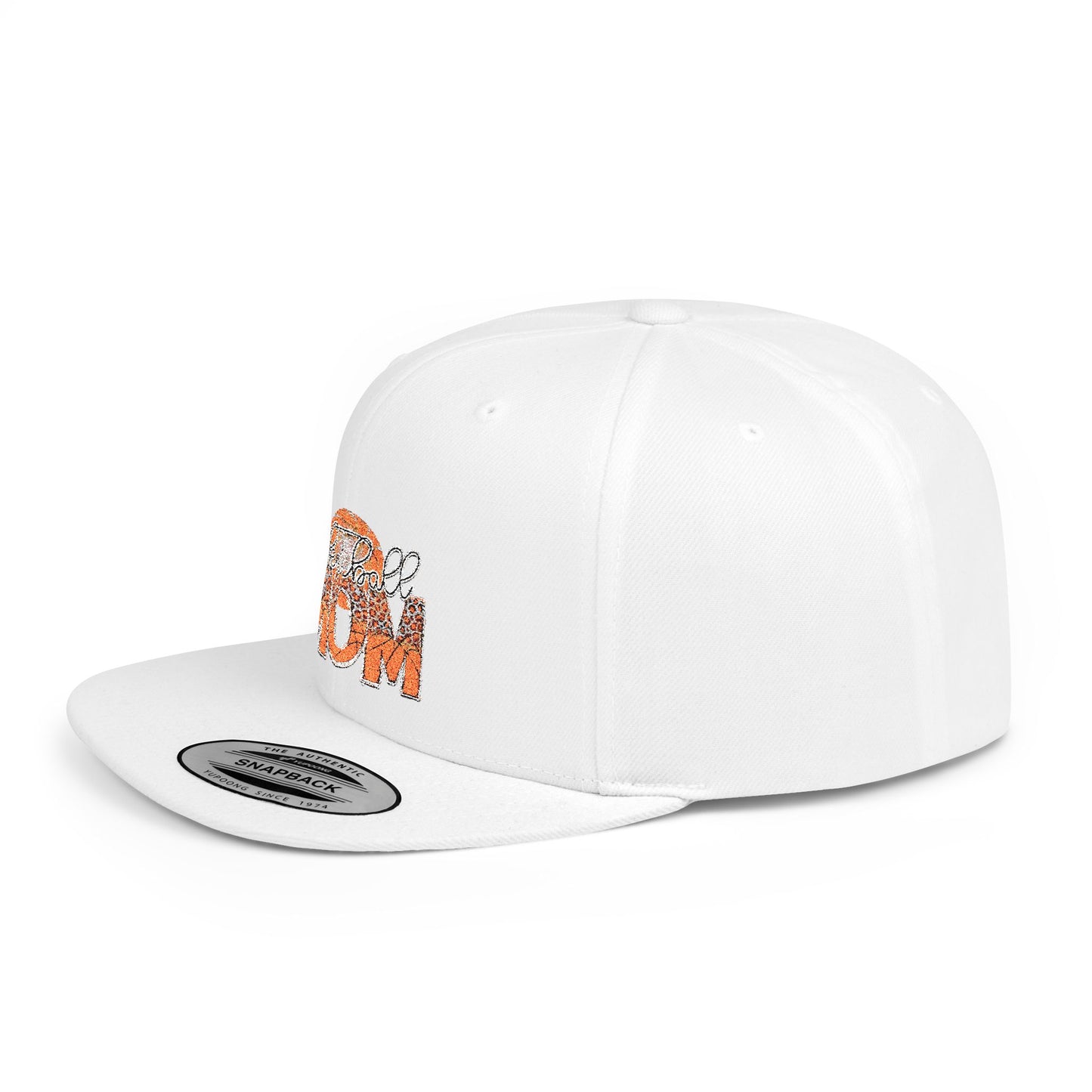 Women's Flat Snapback Cap Basketball  Mom – Ideal Gift for Sports Moms