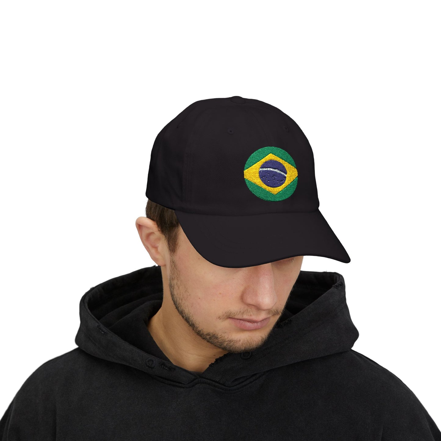 Embroidered Brazil Flag Classic Dad Cap - Casual Summer Hat