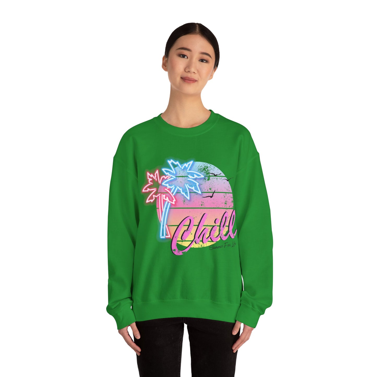 Chill Summer Vibes Unisex Crewneck Sweatshirt