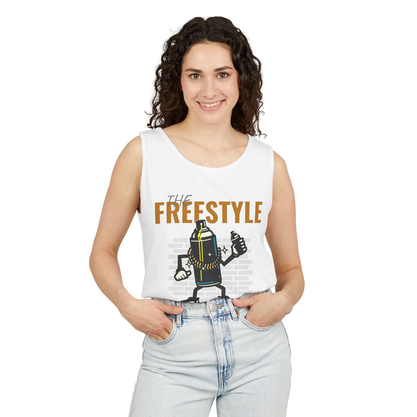 Men's Hip Hop Style Tank Top Freestyle Graphic for Trendsetters