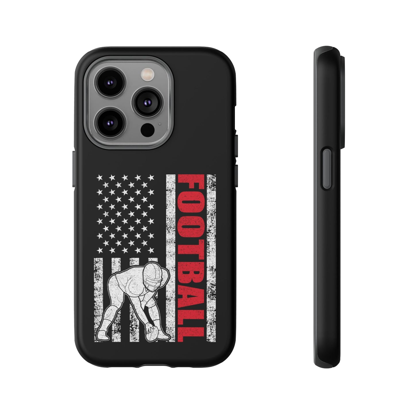 Football American Flag Phone Case - Tough Cases for Fans