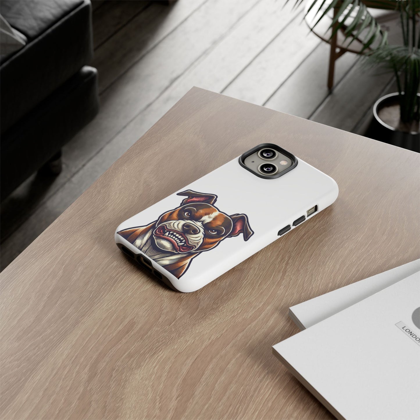 Tough Cases: Pit Bull Design Phone Case for Animal Lovers