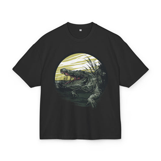Crocodile Graphic Unisex Box Tee - Unisex Heavy Cotton T-Shirt