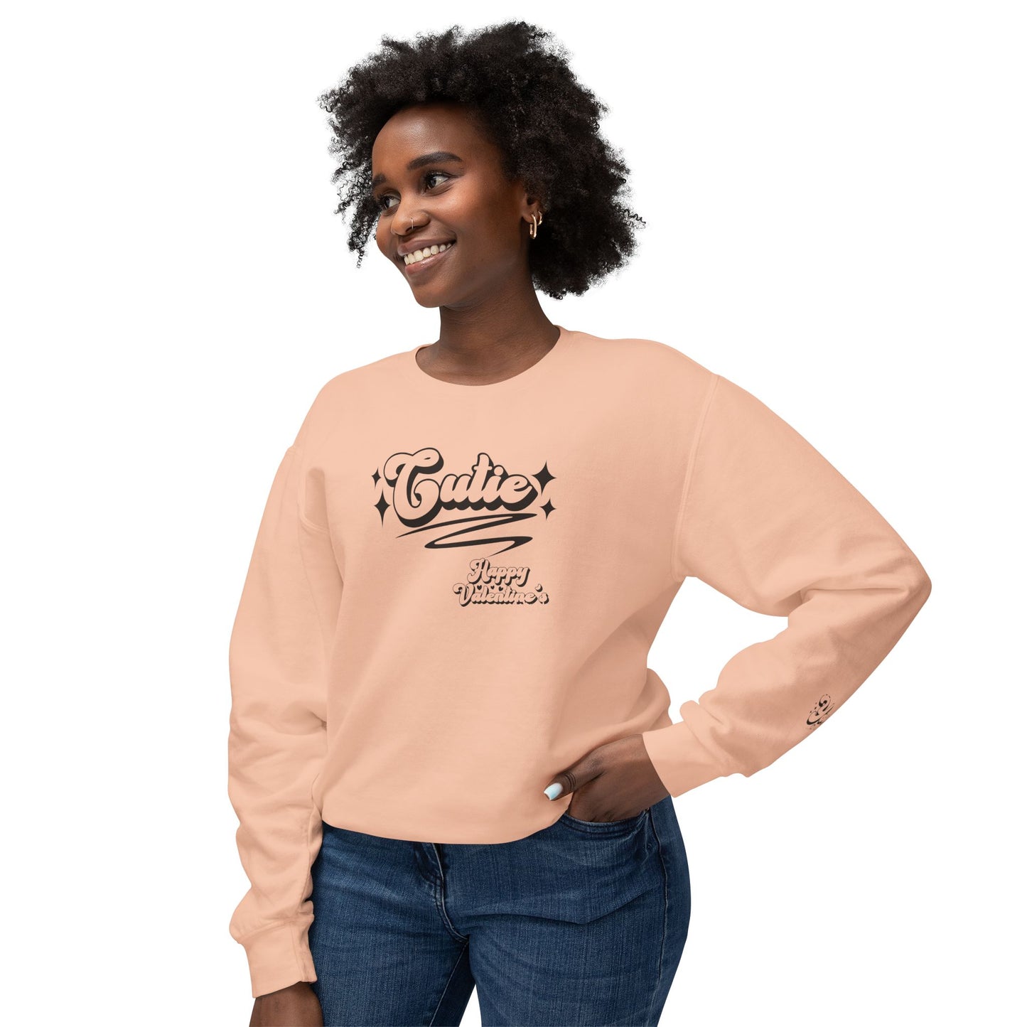 Women Sweatshirt Cutie Valentine - Perfect for Valentine's Day Outfit