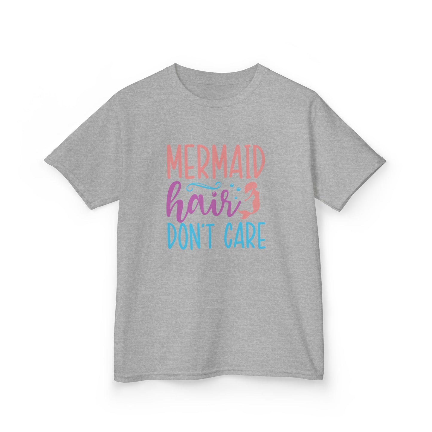 Girl T-shirt "Mermaid Hair Don't Care" – Perfect for Little Dreamers