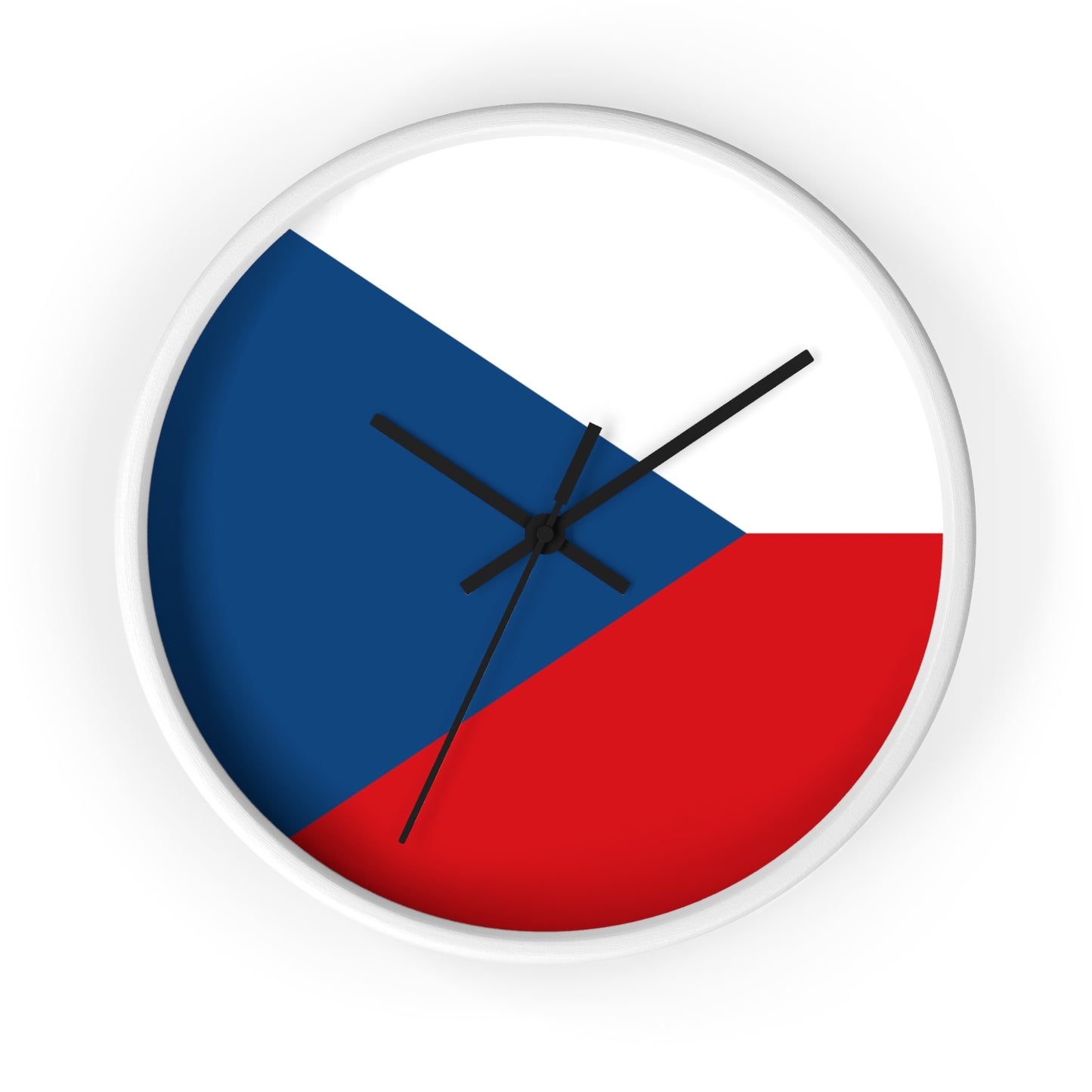 Czech Republic Flag Wall Clock - Stylish Home Decor for Proud Patrons