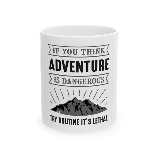 Adventure Lovers Ceramic Mug - Perfect Gift for Outdoor Enthusiasts