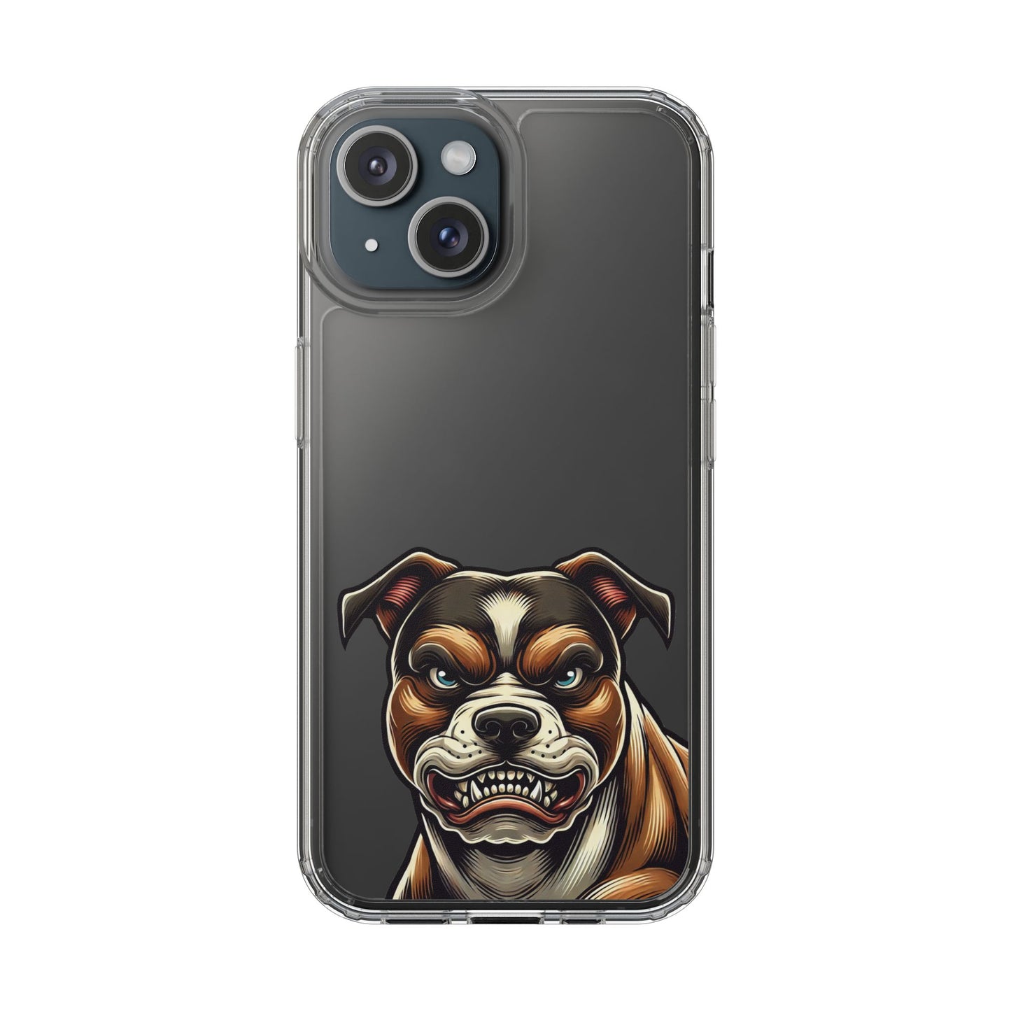 Pit Bull Print Clear Case - Perfect for Pet Lovers