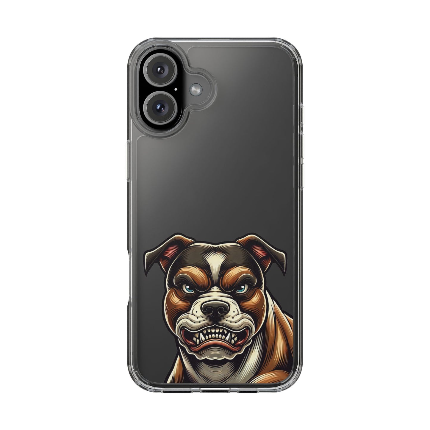Pit Bull Print Clear Case - Perfect for Pet Lovers