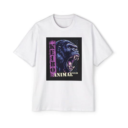 Men's Heavy Oversized T-shirt KEIBO - Fierce Gorilla Graphic