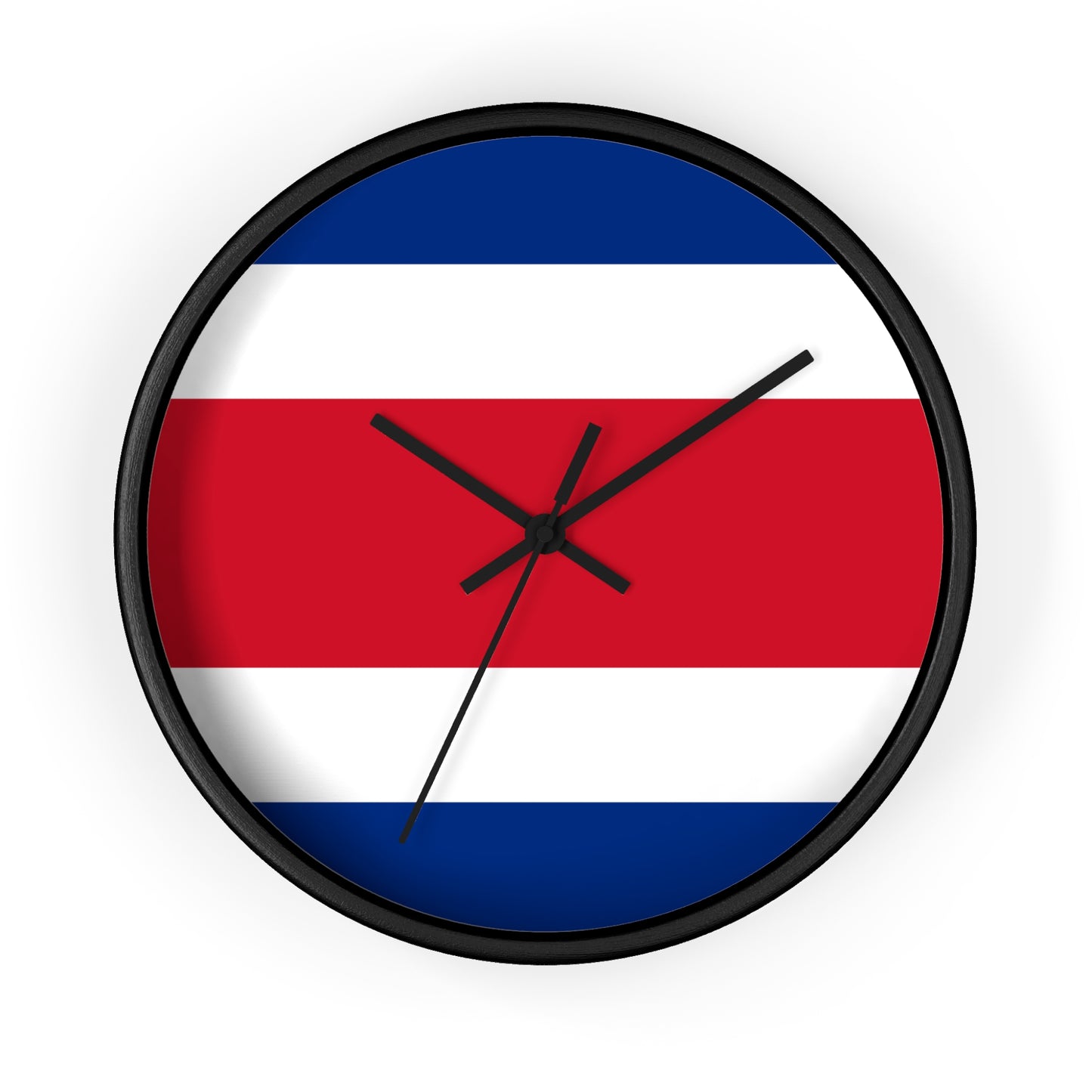Costa Rica Flag Wall Clock - Stylish Home Decor for Travelers and Sports Fans