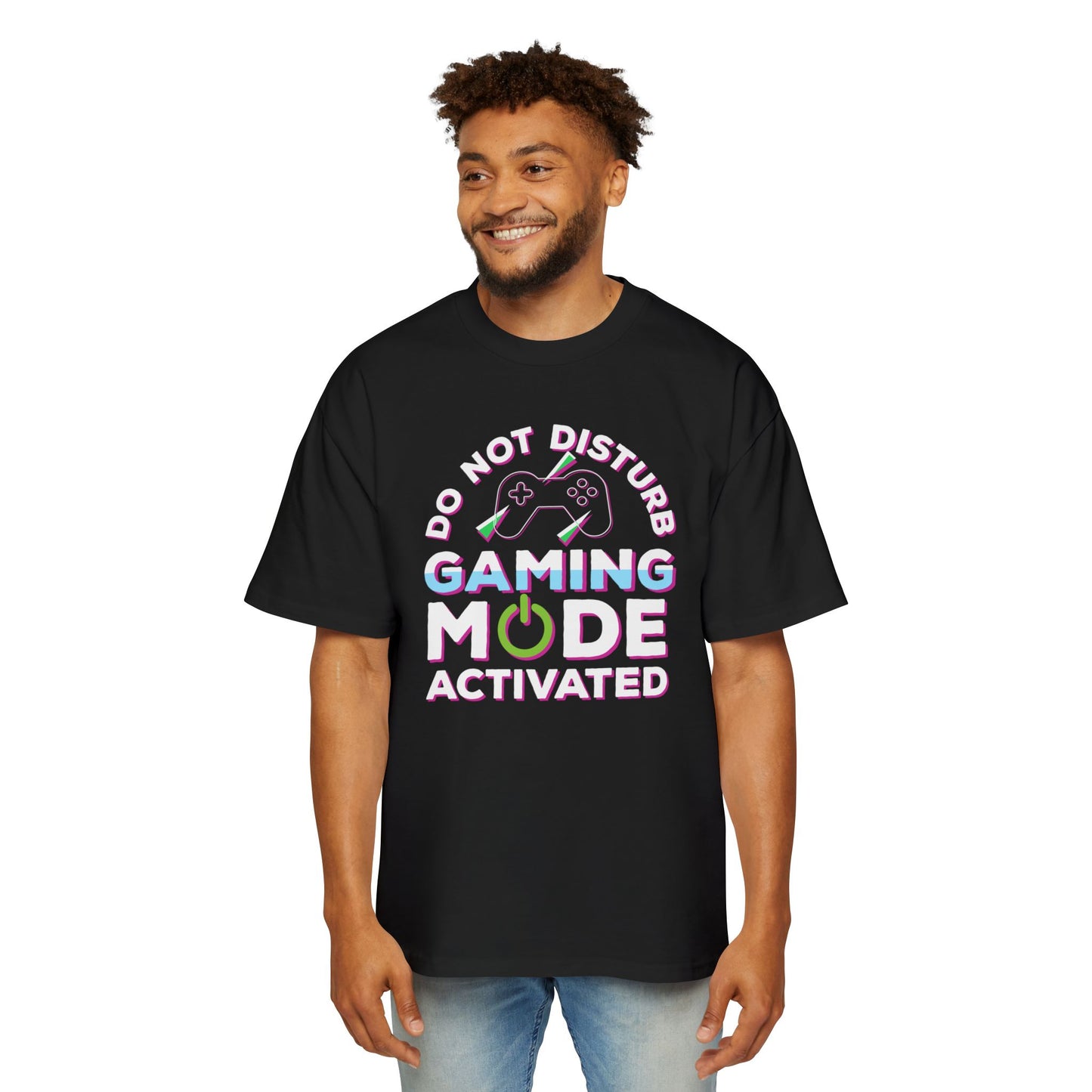 Men's Gaming Mode Oversized T-shirt "Do Not Disturb" for Gamers