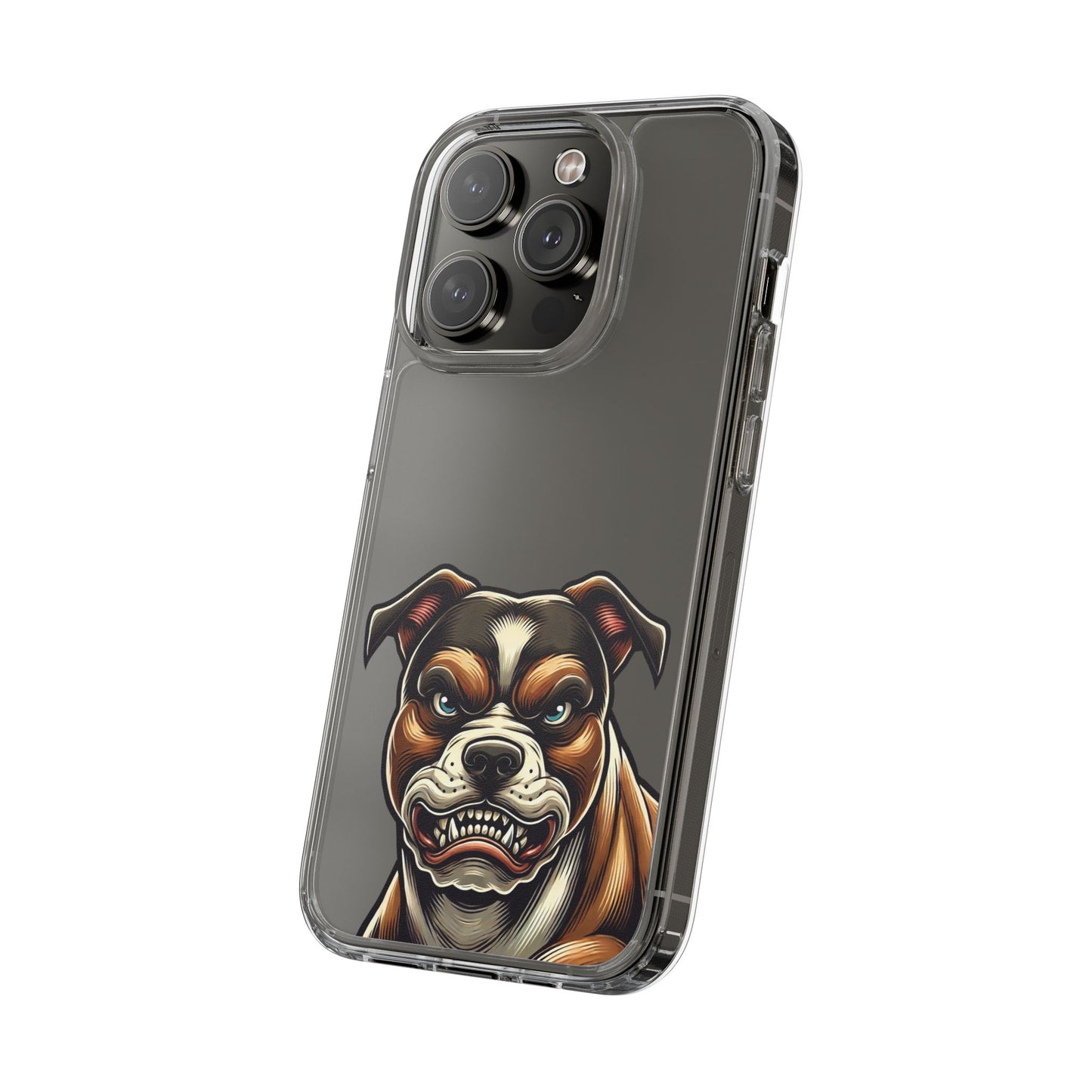 Pit Bull Print Clear Case - Perfect for Pet Lovers