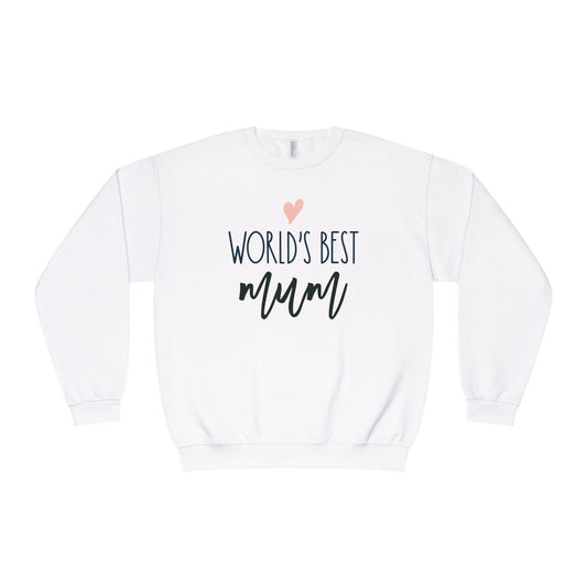 Women's Crewneck Sweatshirt World's Best Mum – Cozy Gift for Mothers