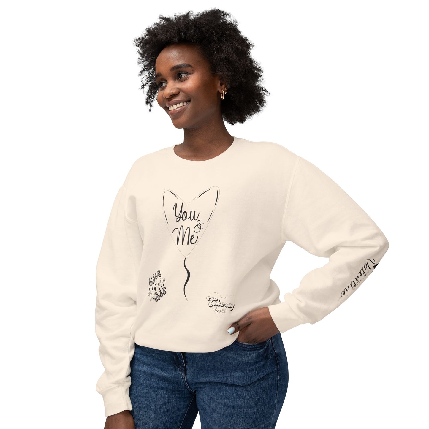 Women Sweatshirt You And Me - Perfect for Valentine's Day Outfit