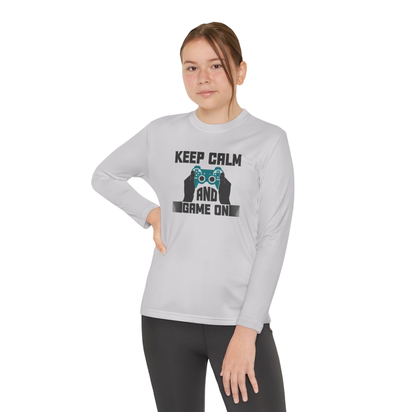 Kids Fun Gaming Long Sleeve Keep Calm and Game On